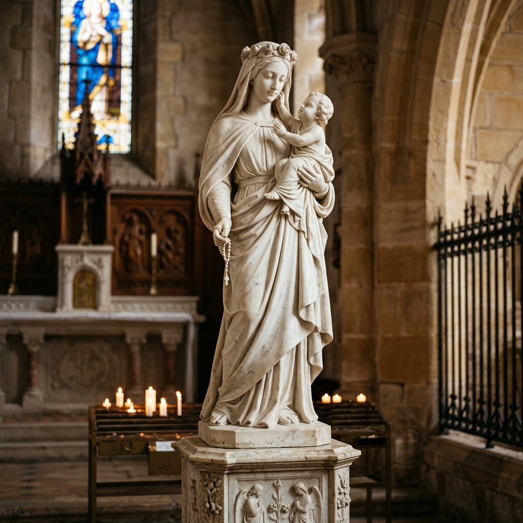 Virgin Mary Statue - Chakra Art Industries